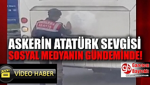 Askerin Atatürk sevgisi duygulandırdı