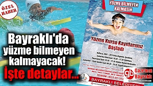 Bayraklı'da yüzme bilmeyen kalmayacak