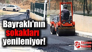 Bayraklı'nın sokakları yenileniyor