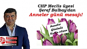 CHP Meclis Üyesi Şeref Balbay'dan Anneler günü mesajı