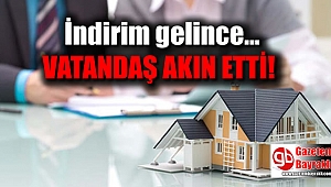 İndirim gelince vatandaş akın etti