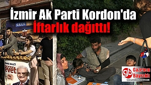 İzmir Ak Parti Kordon'da İftarlık dağıttı