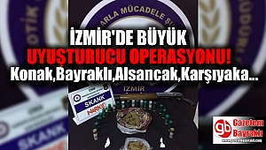 İzmir'de büyük uyuşturucu operasyonu
