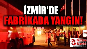 İzmir'de fabrika yangını