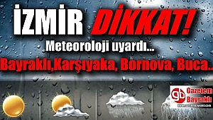 İzmir dikkat : Meteoroloji uyardı