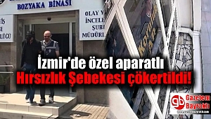 İzmir'de Özel Aparatlı Hırsızlık Şebekesi Çökertildi