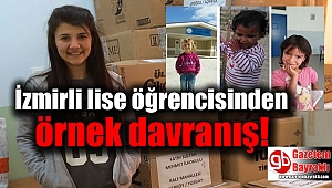 İzmirli lise öğrencisinden örnek davranış