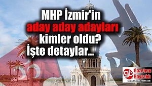 MHP İzmir'in aday aday adayları netleşti