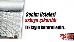 Seçmen Listeleri Askıya Çıktı