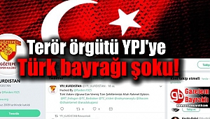 Terör örgütü YPJ'ye Türk bayrağı şoku