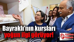 Bayraklı'nın kursları yoğun ilgi görüyor