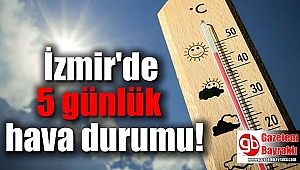 İzmir'de 5 günlük hava durumu tahmini