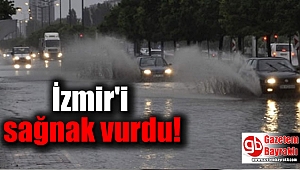İzmir'de kuvvetli sağanak yağış