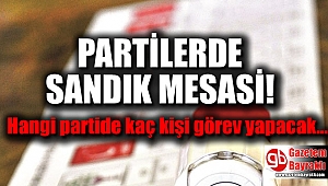 İzmir'de partilerin sandık çalışması