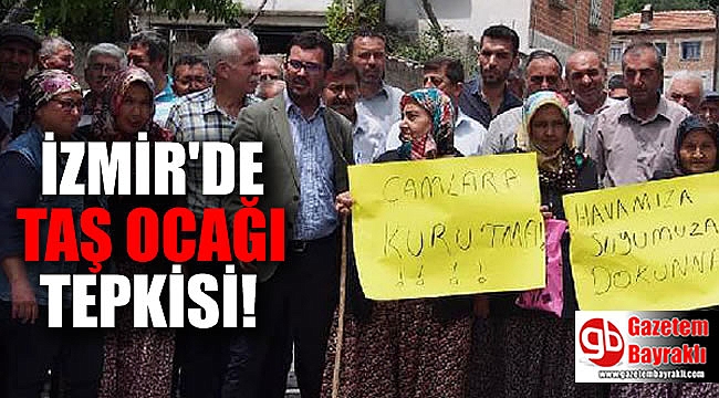 İzmir'de 'Taş ocağı' tepkisi