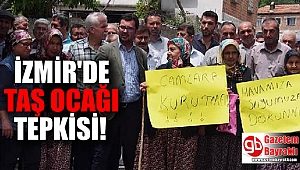 İzmir'de 'Taş ocağı' tepkisi