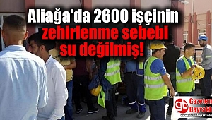 Aliağa'da 2600 işçinin zehirlenme sebebi su değilmiş
