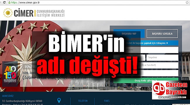 BİMER'in adı değişti