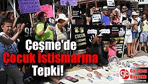 Çeşme'de Çocuk İstismarına Tepki
