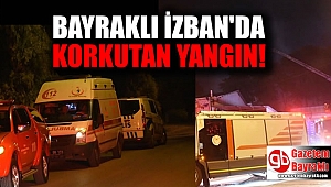 İZBAN Bayraklı'da korkutan yangın