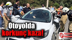 Otoyolda korkunç kaza