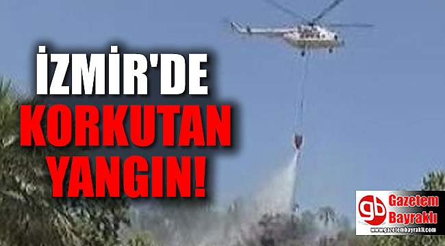 İzmir'de korkutan yangın
