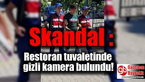 Skandal : Restoran tuvaletinde gizli kamera bulundu