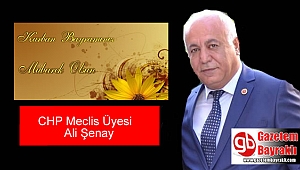 Bayraklı CHP Meclis Üyesi Ali Şenay'dan Kurban Bayramı mesajı