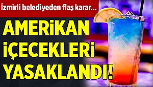 Belediye tesislerinden ABD menşeli içeceklere yasak geldi...