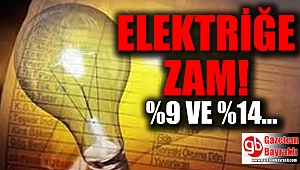 Elektriğe zam geldi