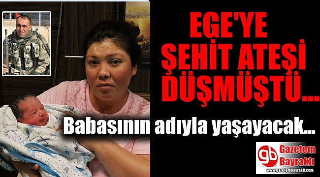 Hamileyken eşi şehit olan kadın, bebeğine babasının adını verdi