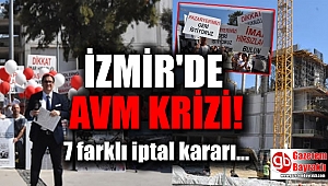 İzmir'de inşaatı süren AVM'de kriz