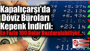 Kapalıçarşı'da Döviz Büroları Kepenk İndirdi