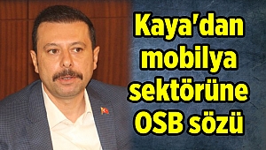 Kaya'dan mobilya sektörüne OSB sözü