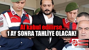 Af kabul edilirse 1 yıl sonra tahliye olacak