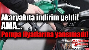 Akaryakıta indirim geldi: Pompa fiyatlarına yansımadı!