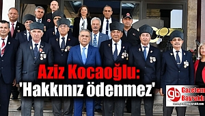 Aziz Kocaoğlu: 'Hakkınız ödenmez'