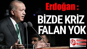 Erdoğan : Kriz falan yok