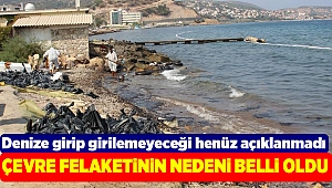 Foça’da deniz yüzeyini kaplayan maddenin fuel oil olduğu kesinleşti