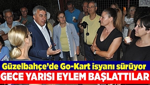 Go-Kart pisti için gece yarısı eylem