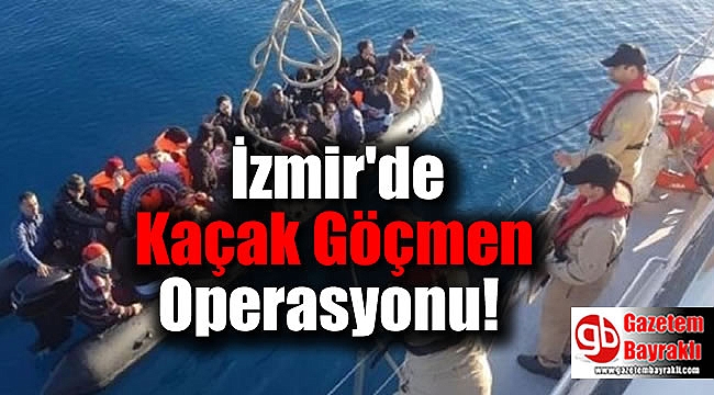 İzmir'de 51 Düzensiz Göçmen Yakalandı