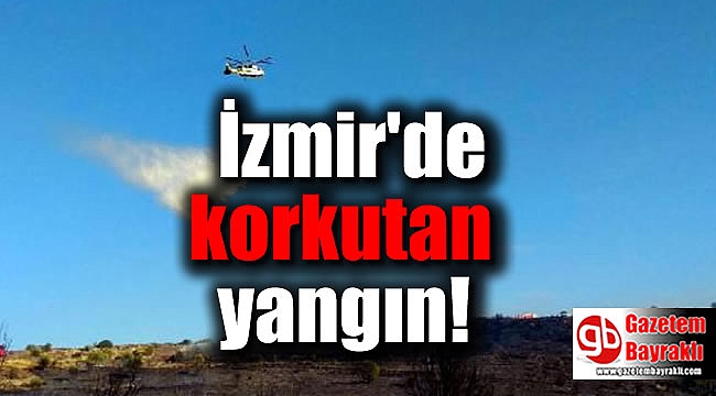 İzmir'de korkutan yangın