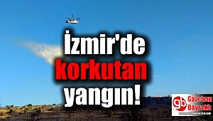 İzmir'de korkutan yangın