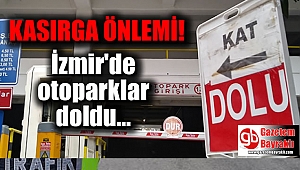 İzmir'de otoparklarda kasırga izdihamı
