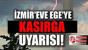İzmir ve Ege'ye kasırga uyarısı