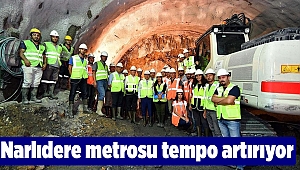 Narlıdere metrosu tempo artırıyor