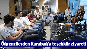 Öğrencilerden Karabağ'a teşekkür ziyareti
