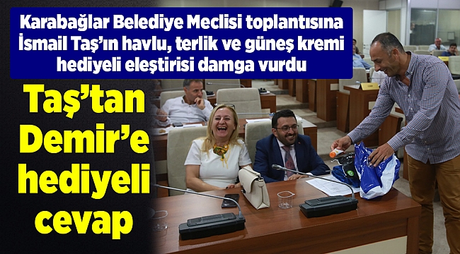 Taş’tan Demir’e hediyeli cevap