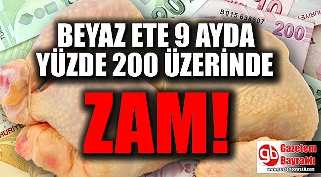 Tavuk eti 9 ayda yüzde 200`ün üzerinde zamlandı