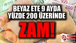 Tavuk eti 9 ayda yüzde 200`ün üzerinde zamlandı